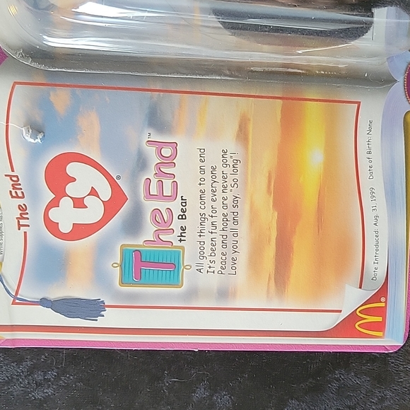 TY 2000 McDonald's Teenie Beanie The End: The End the bear - Picture 2 of 7